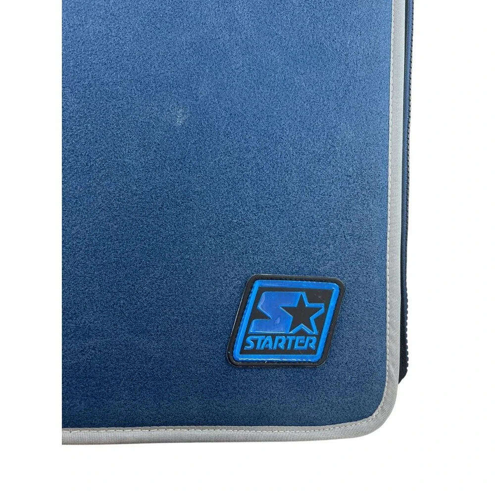 NEW Vintage 90s Starter Suede CD Binder Cowboy Blue